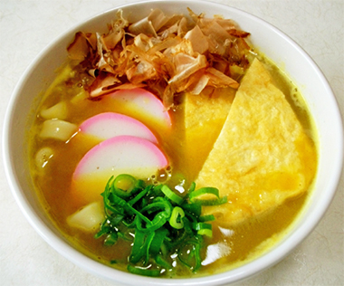鰹風味のあっさりカレーきしめん