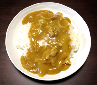 そば屋さんのライスカレー