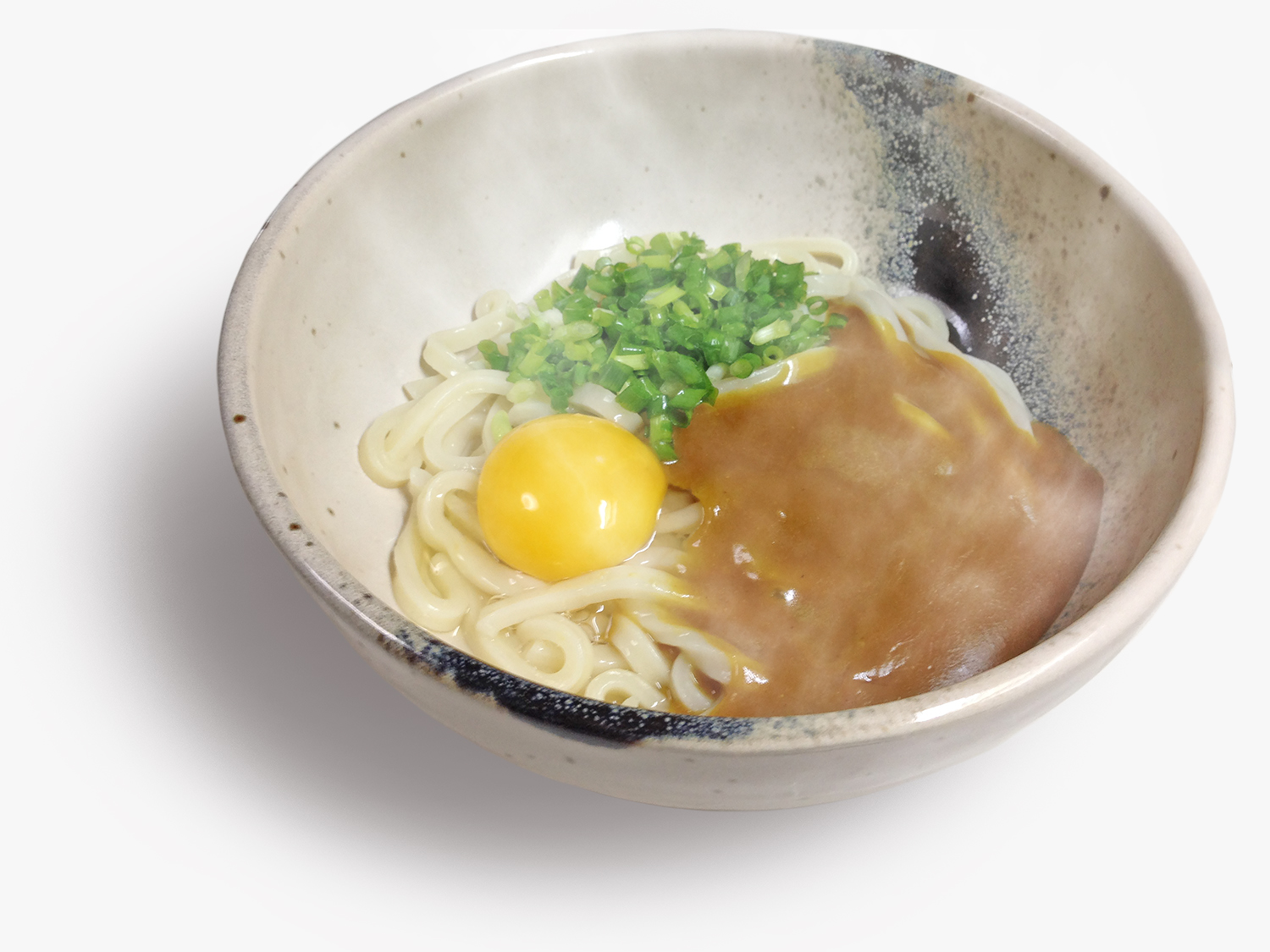 釜玉カレーうどんレシピ完成