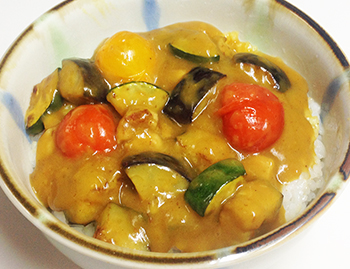 夏野菜カレー丼