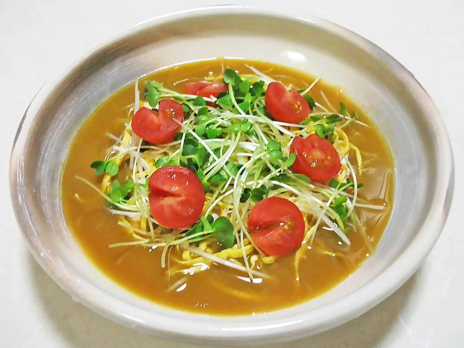 冷やしカレー蕎麦