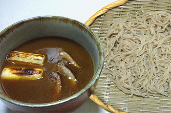 炙った鴨と長ねぎのつけ麺