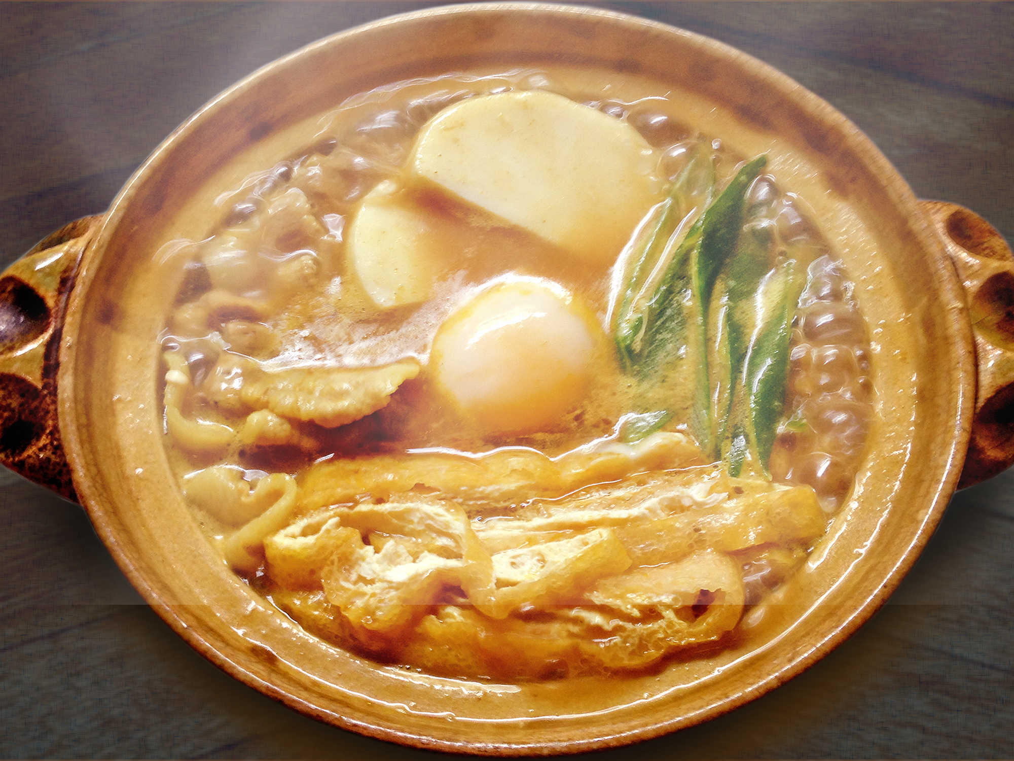 鍋焼きカレーうどん
